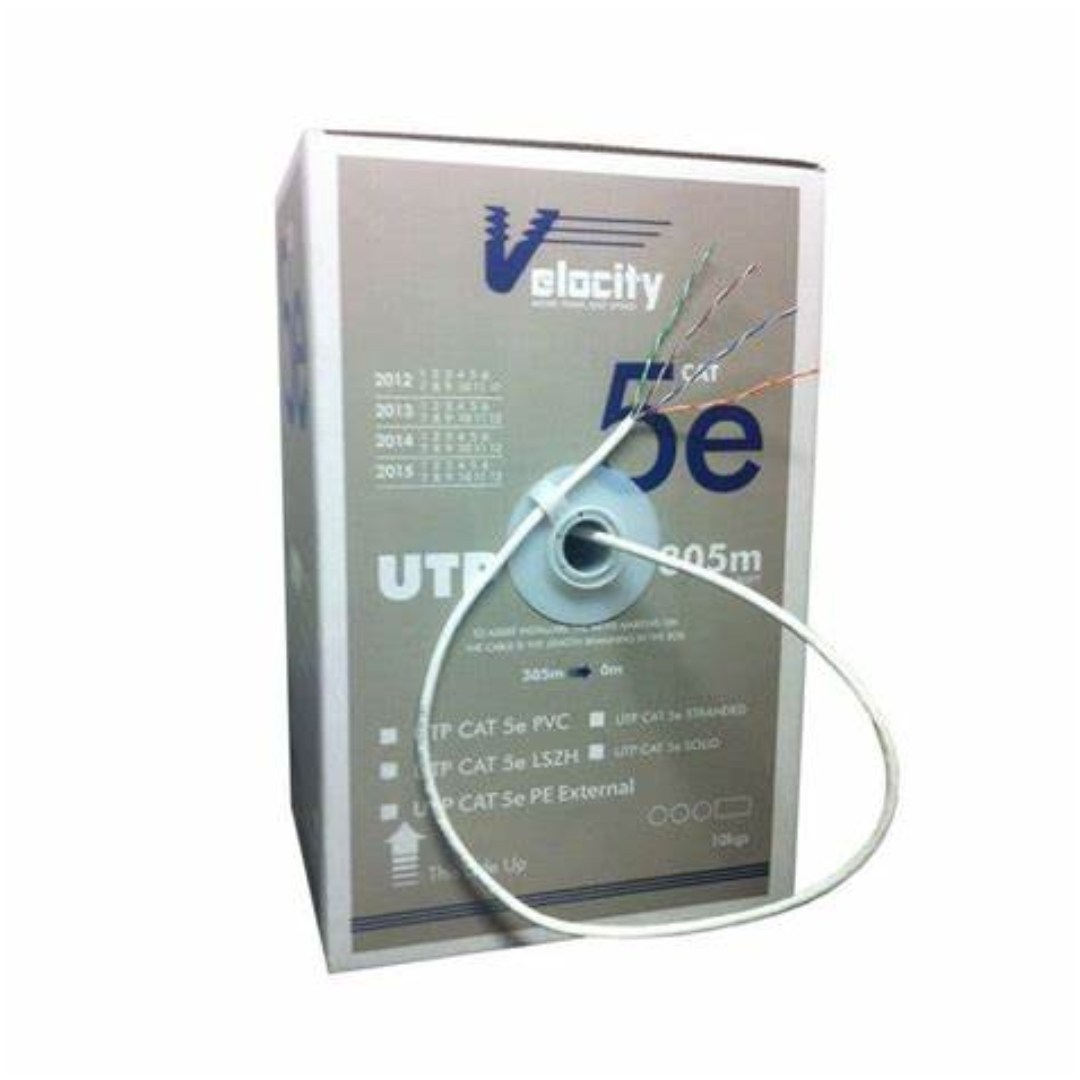 Internal Low-Smoke Cat5e U-UTP 24AWG 4 Pair LSZH Velocity