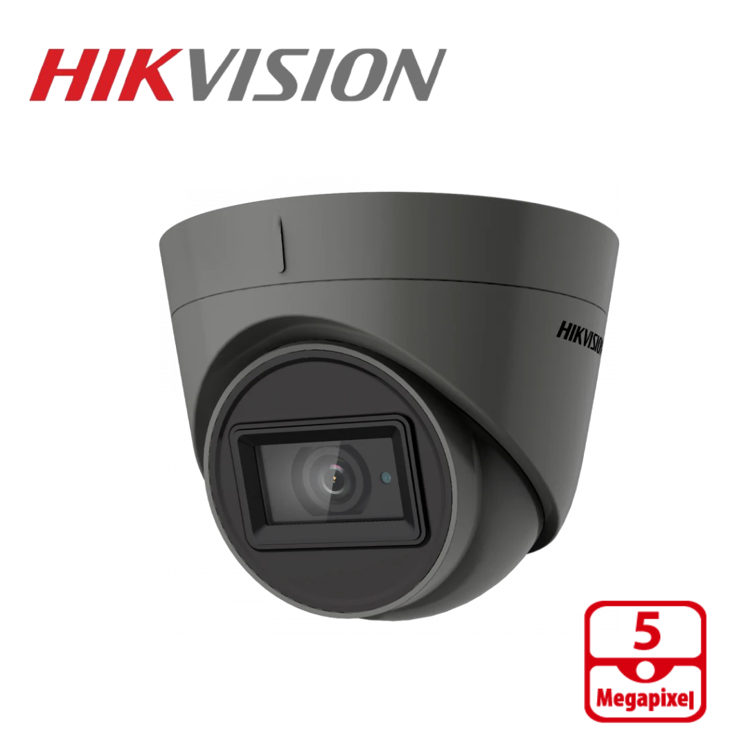 Hikvision DS-2CE78H0T-IT3E 5MP PoC EXIR Turret Camera , 2.8MM - Grey