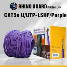 305 Metre CAT5E Rhino Guard U/UTP-LSHF/PURPLE Purple CAT5e UTP LSHF Full Copper Cable (Offer)