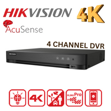 4K/8MP Hikvision iDS-7204HUHI-M1/XT/4A+4/1ALM Pro Series AcuSense 4-Channel 1U H.265 DVR