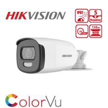 Hikvision DS-2CE12HFT-F 5MP ColorVu 3.6mm Bullet Camera with 40m White Light & IP67 Protection