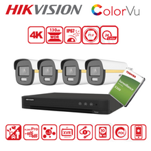 POC 4 Camera Kit With HDD - ColorVu Cameras DS-2CE12UF3T-E with DS-7204HUHI-M1/P