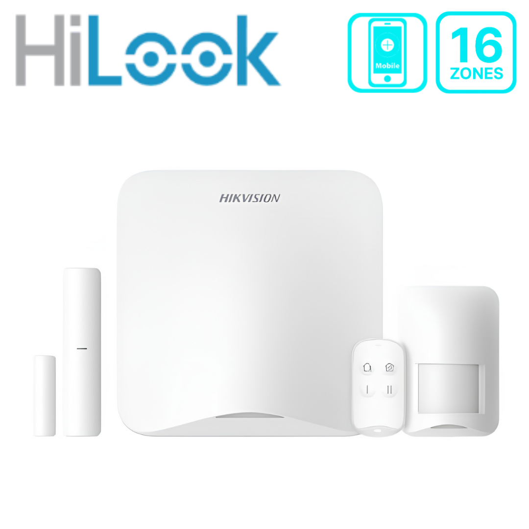 HiLook ALARM-A201PS-KIT2-WE 16 Zone Wireless Intruder Alarm Kit