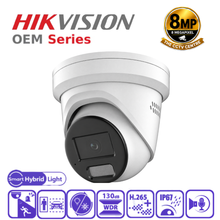 Hikvision OEM Series CC-3387V3-LIU/SL ColorVu 8MP Smart Hybrid 2-Way Audio IP Camera , 2.8mm - White