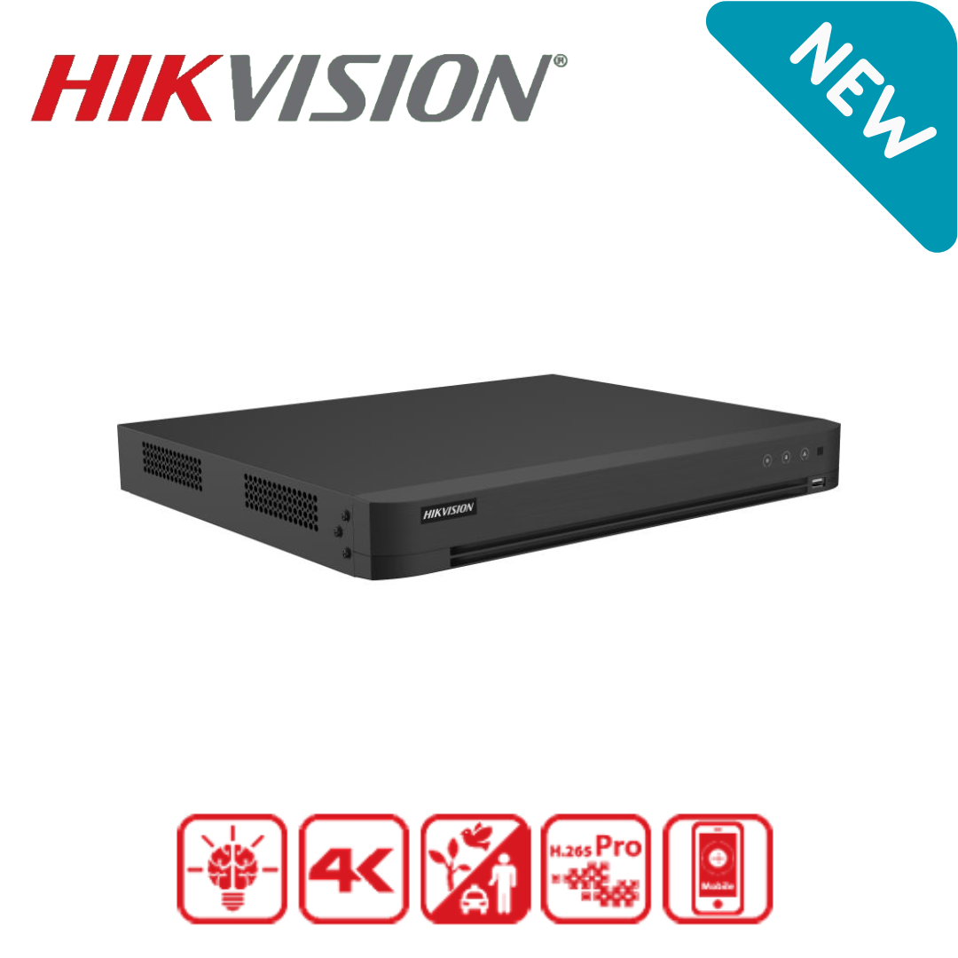 8MP/4K Hikvision iDS-7216HUHI-M2-X-4A+ALM16-4 16-ch 1U H.265 AcuSense DVR