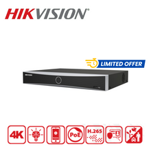 Hikvision 8MP DS-7604NXI-K1/4P/ALARM 4+1 Pro Series 4-Channel 4K 1U 1 SATA 4-PoE In-Out NVR