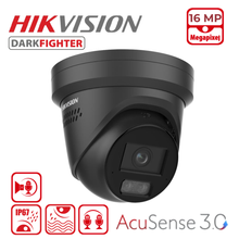 Hikvision DS-2CD23166G3-IS2UY/SL 16MP DarkFighter & AcuSense 3.0 Turret Camera - Black, 2.8MM