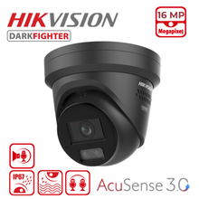 Hikvision DS-2CD23166G3-IS2UY/SL 16MP DarkFighter & AcuSense 3.0 Turret Camera - Black, 2.8MM