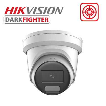 Hikvision DS-2CD2346G3-IZ(2U)Y 4MP AcuSense Motorised Varifocal Turret Network Camera – Dual Lens 2.8/4mm, Anti-Corrosion, DarkFighter