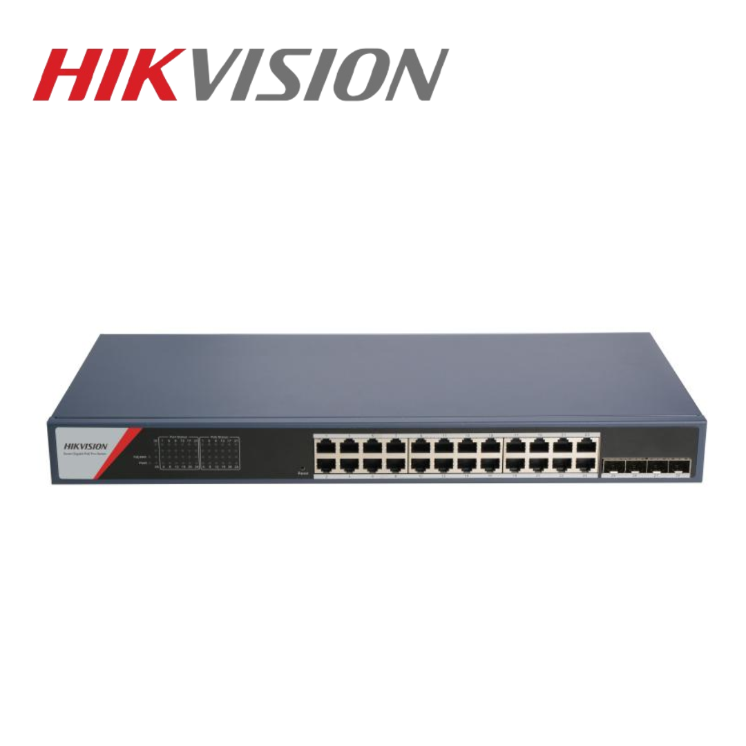 Hikvision DS-3E1528P-SI-24P4F 24-Port Gigabit Smart PoE Switch with Fibre Uplinks