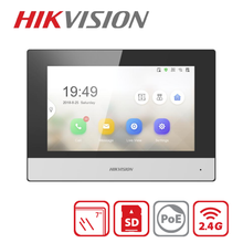 DS-KH6320-WTE1 BLACK IP Video Intercom Pro Indoor Station with 7-Inch Touch Screen Hikvision
