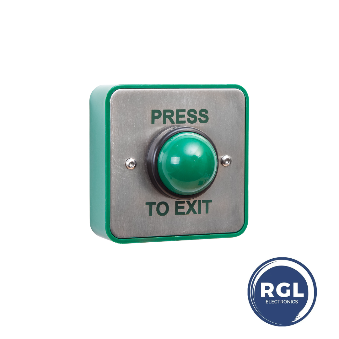 Stainless Steel Push to Exit Button for Door Entry Systems EBGBWC02/PTE