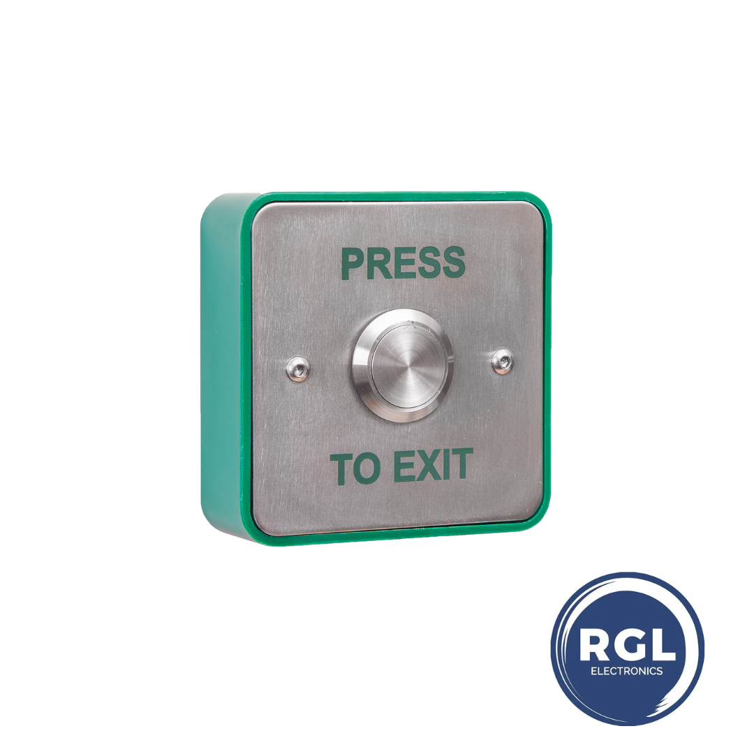 Stainless Steel Push to Exit Button for Access Control Systems EBSS02/PTE