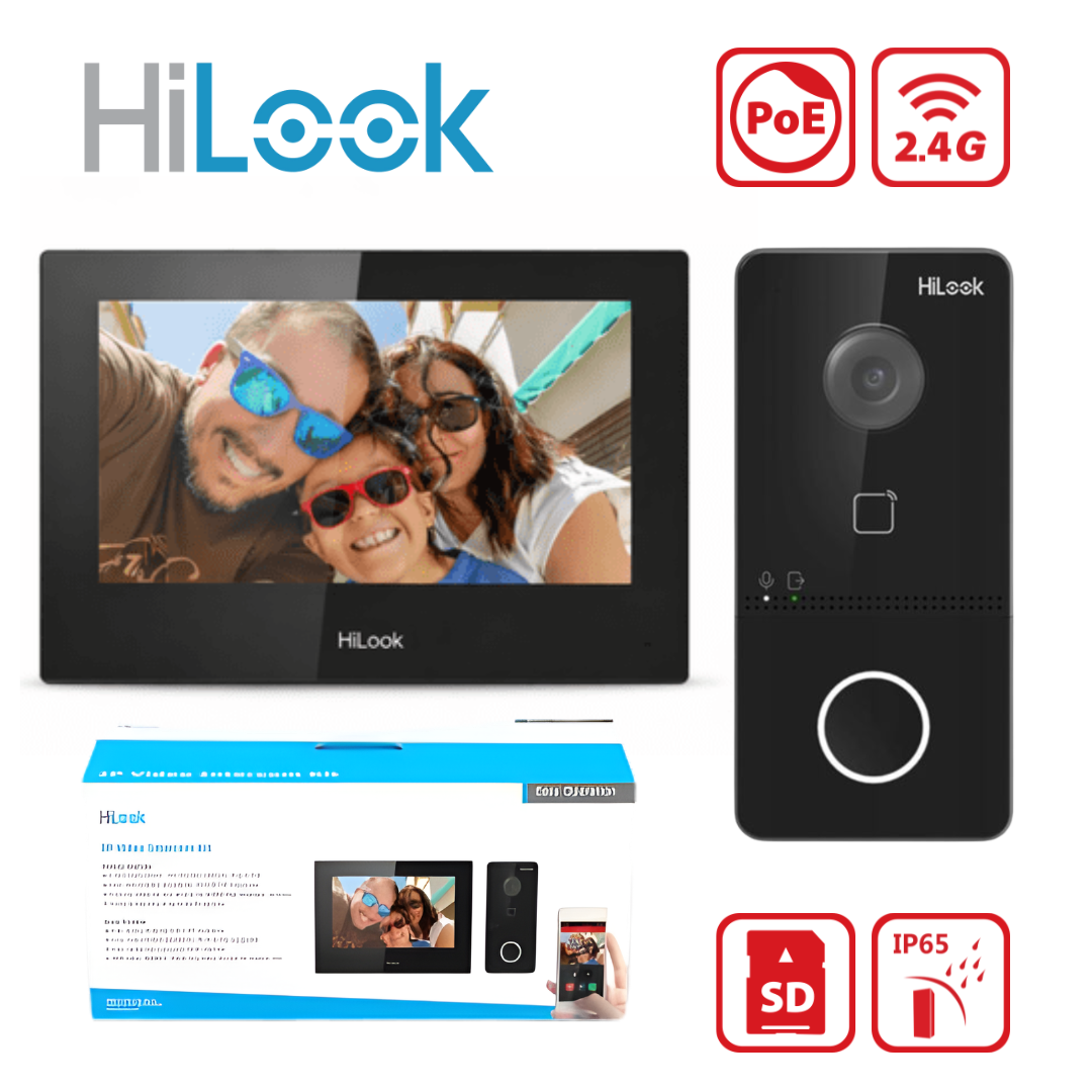 HiLook VI-K43P Video Door Entry System – 7″ Touch Monitor & 2MP Outdoor Camera