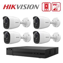 Hikvision 2MP PIR Deterrent 4 Camera CCTV Kit DS-2CE11D8T-PIRLO with DVR-204G-M1/T HiLook DVR - Spring Sale