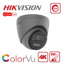 Hikvision DS-2CE72UF3T-LSYE 4K PoC ColorVu Smart Hybrid Audio Turret Camera NEMA4X - GREY