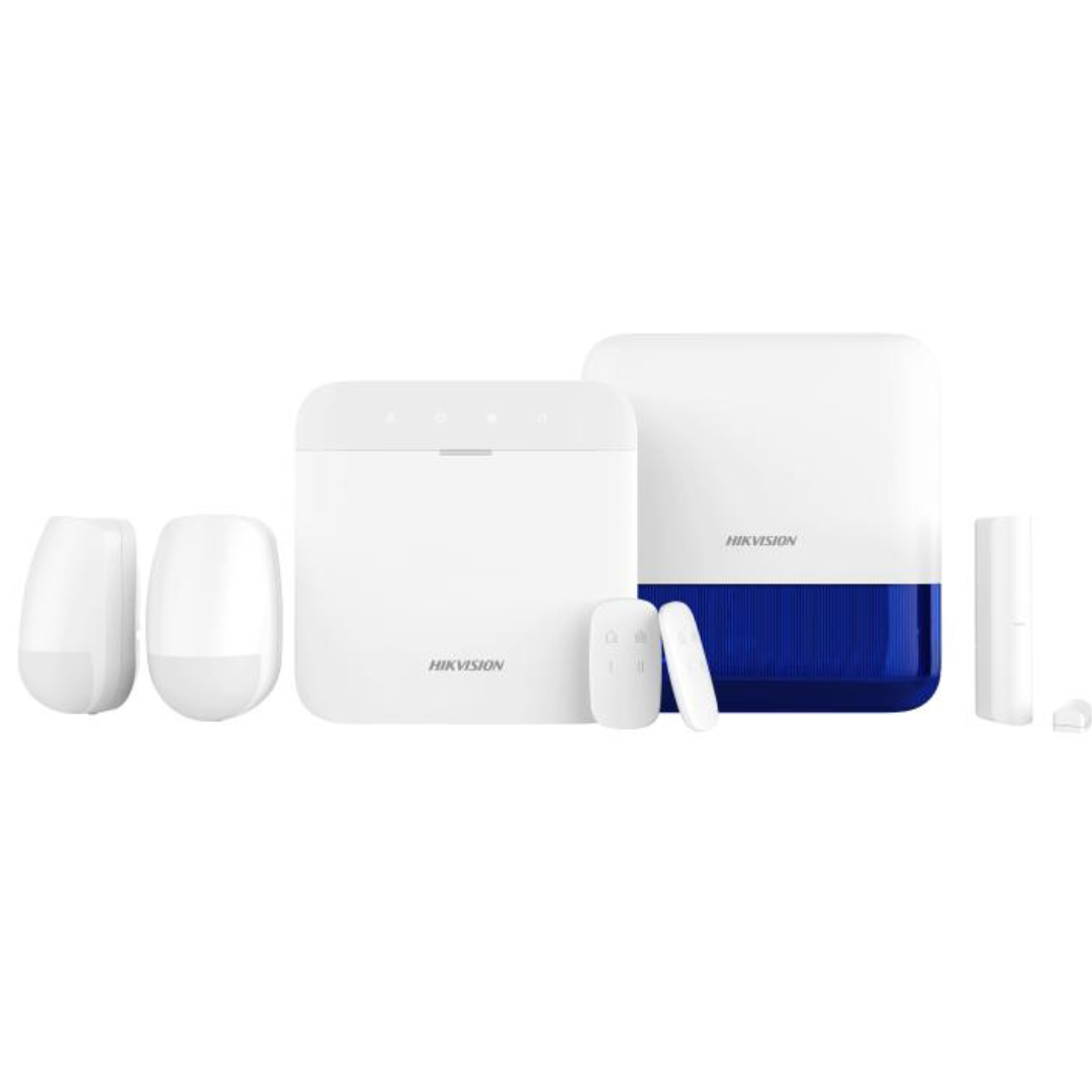 Hikvision AX PRO DS-PWA64-KIT1-WE Wireless Intruder Alarm Kit, up to 64 Wireless Zones/Outputs