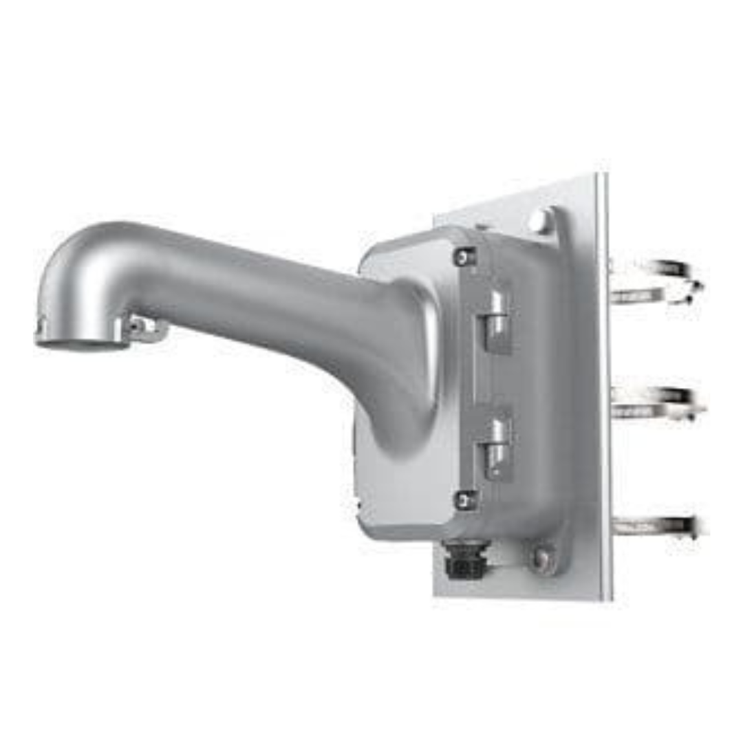 Hikvision DS-1604ZJ-BOX-POLE-P Mounting Bracket with Junction Box Load Capacity 10kg - Grey