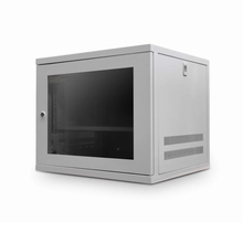 9U 550MM 19" Data Wall Cabinet W/ Shelf - Grey | 9U Cabinet CAB-W9U-EL550/G - (FLATPACK)