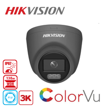 Hikvision DS-2CE72KF3T-E 3K ColorVu PoC 2.8mm Fixed Turret Camera (Grey)