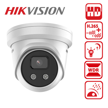 Hikvision DS-2CD2346G2-I(U) 4MP AcuSense Turret Camera with DarkFighter - 4mm Lens (IP67) - Winter Sale