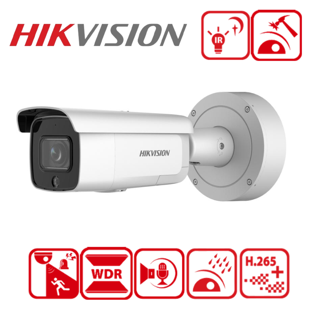 Hikvision DS-2CD2646G2-IZSU/SL 4MP AcuSense Motorised Varifocal Bullet Camera with Strobe & Audio Warning - Winter Sale