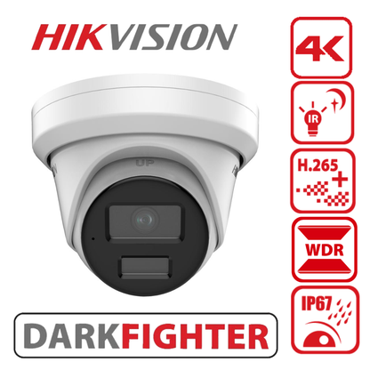 Hikvision DS-2CD3386G2-IS(U) 8MP AcuSense Fixed Turret Camera with HEOP Platform - 2.8mm - Winter Sale