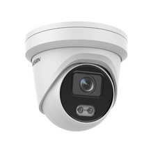 4MP Hikvision DS-2CD2347G2-LU ColorVu Turret Network Camera With Mic - White 2.8+4MM