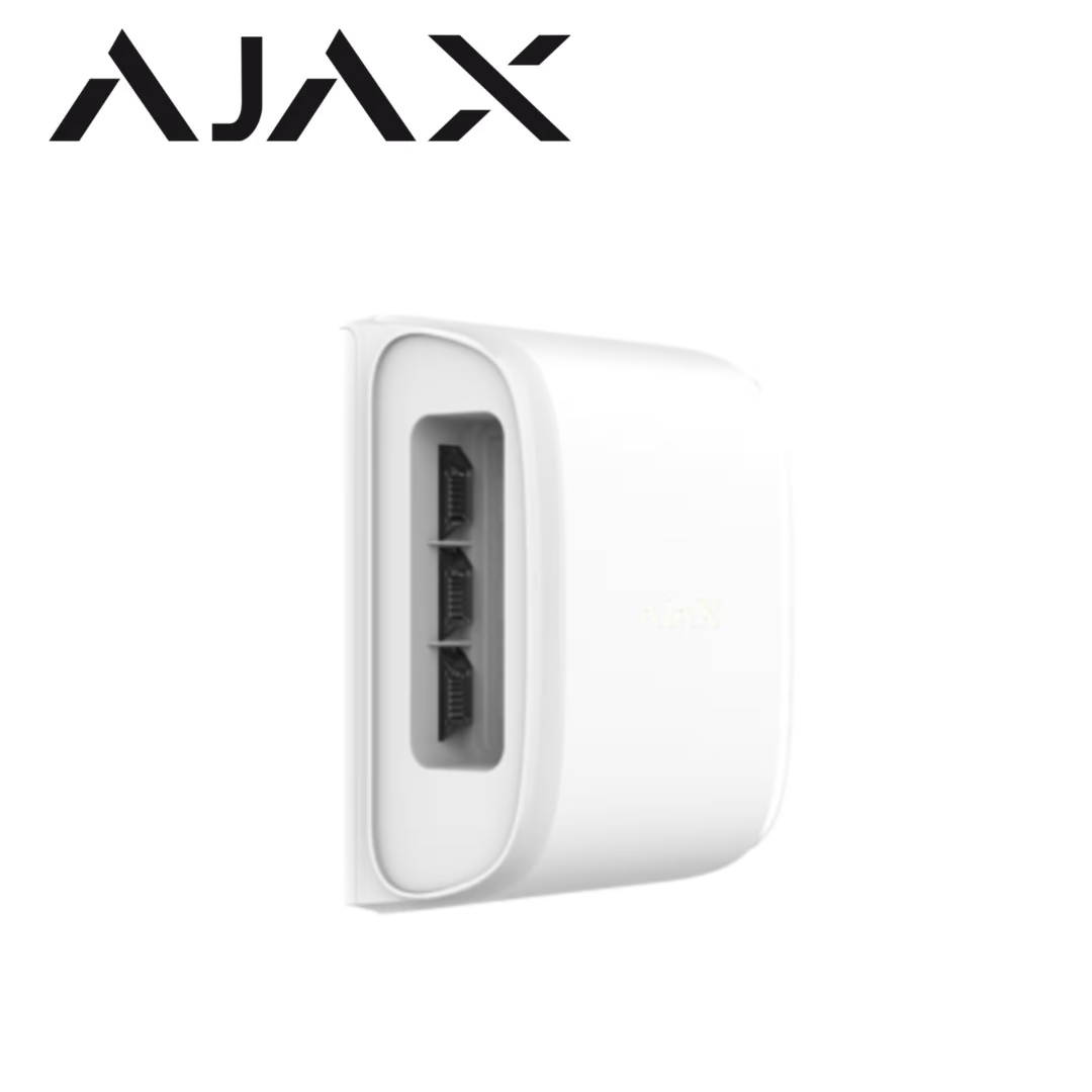 Ajax DualCurtain Outdoor 26097.81.WH1 Wireless Dual-Side Perimeter Motion Detector – White