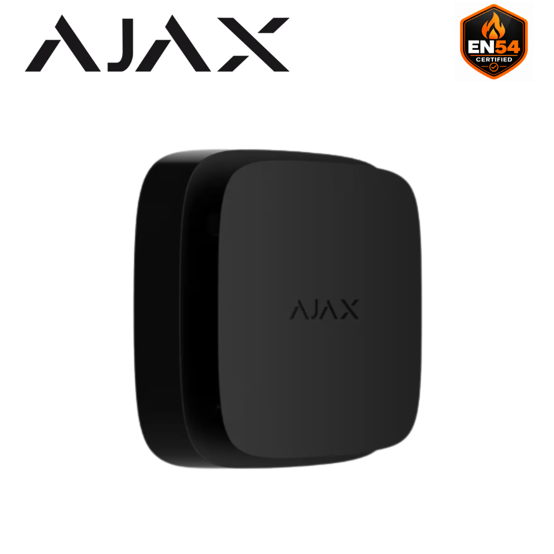 Ajax EN54 FireProtect Black Wireless Smoke Detector & Sounder 119920.276.BL1