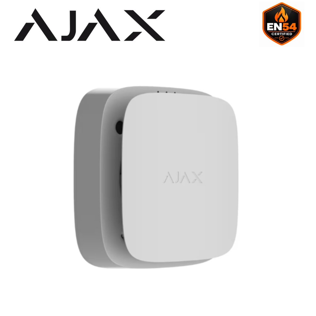 Ajax EN54 FireProtect White Wireless Optical Smoke Detector 119921.275.WH1