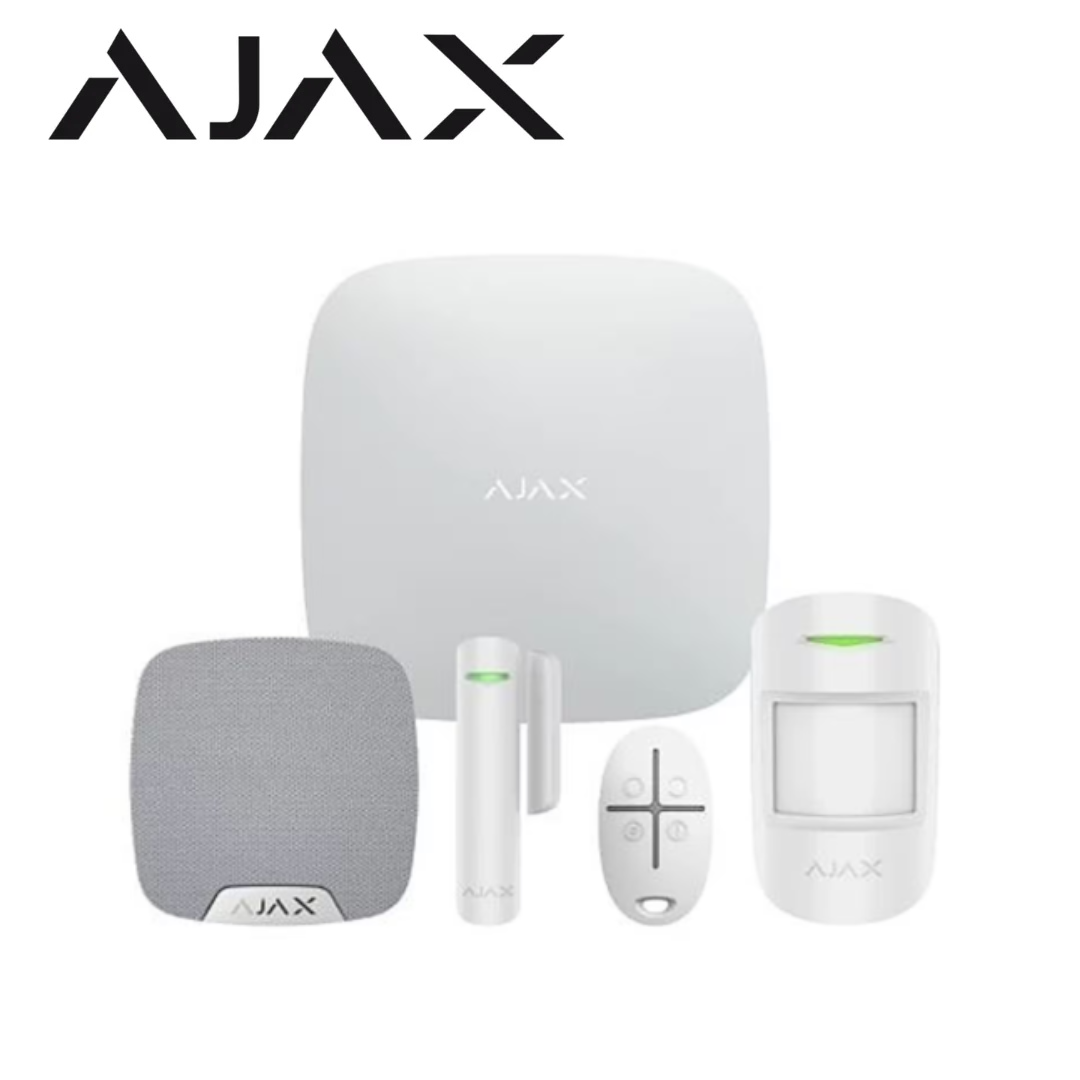 Ajax KIT1 S Superior Wireless Alarm Kit with Hub 2 2G, Motion & Door Detection – White