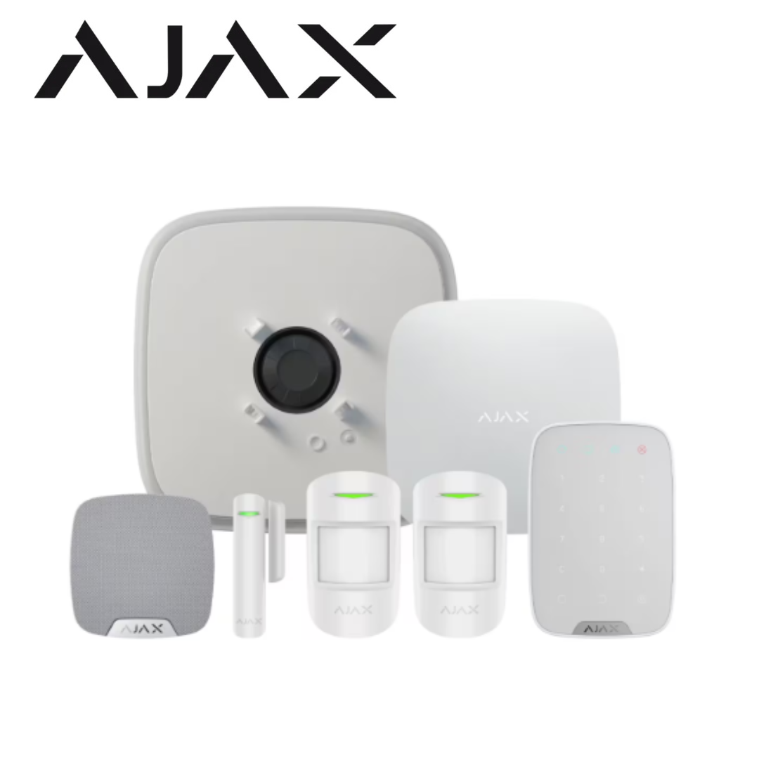 Ajax KIT18 S 107113.291.WH1 Wireless Smart Alarm Kit with KeyPad Plus – White