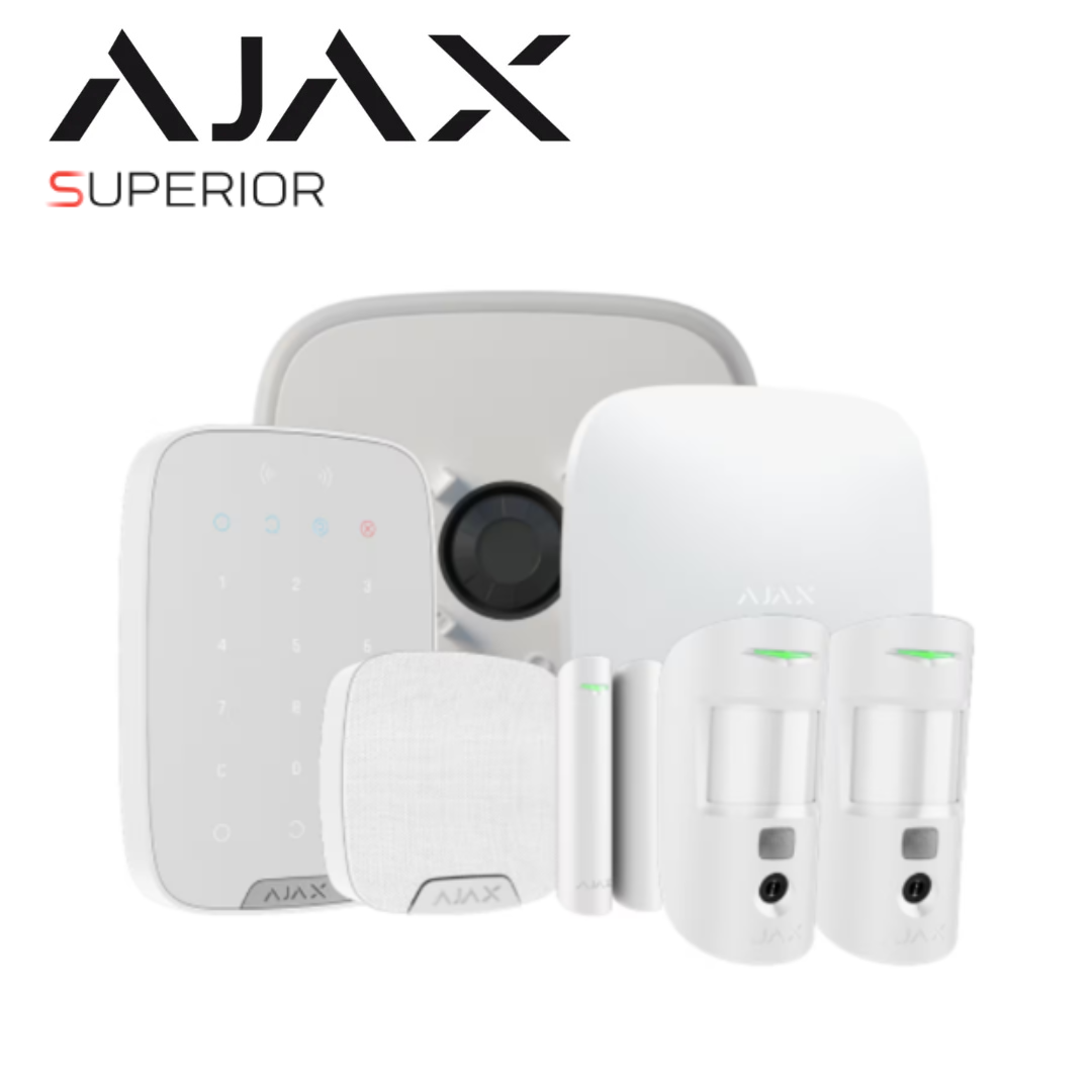 Ajax KIT25 S 109852.300.WH1 Superior Alarm Kit with Hub 2 Plus & MotionCam S – White
