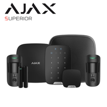 Ajax KIT9 S 90778.250.BL1 Superior Wireless Alarm Kit with MotionCam & KeyPad – Black