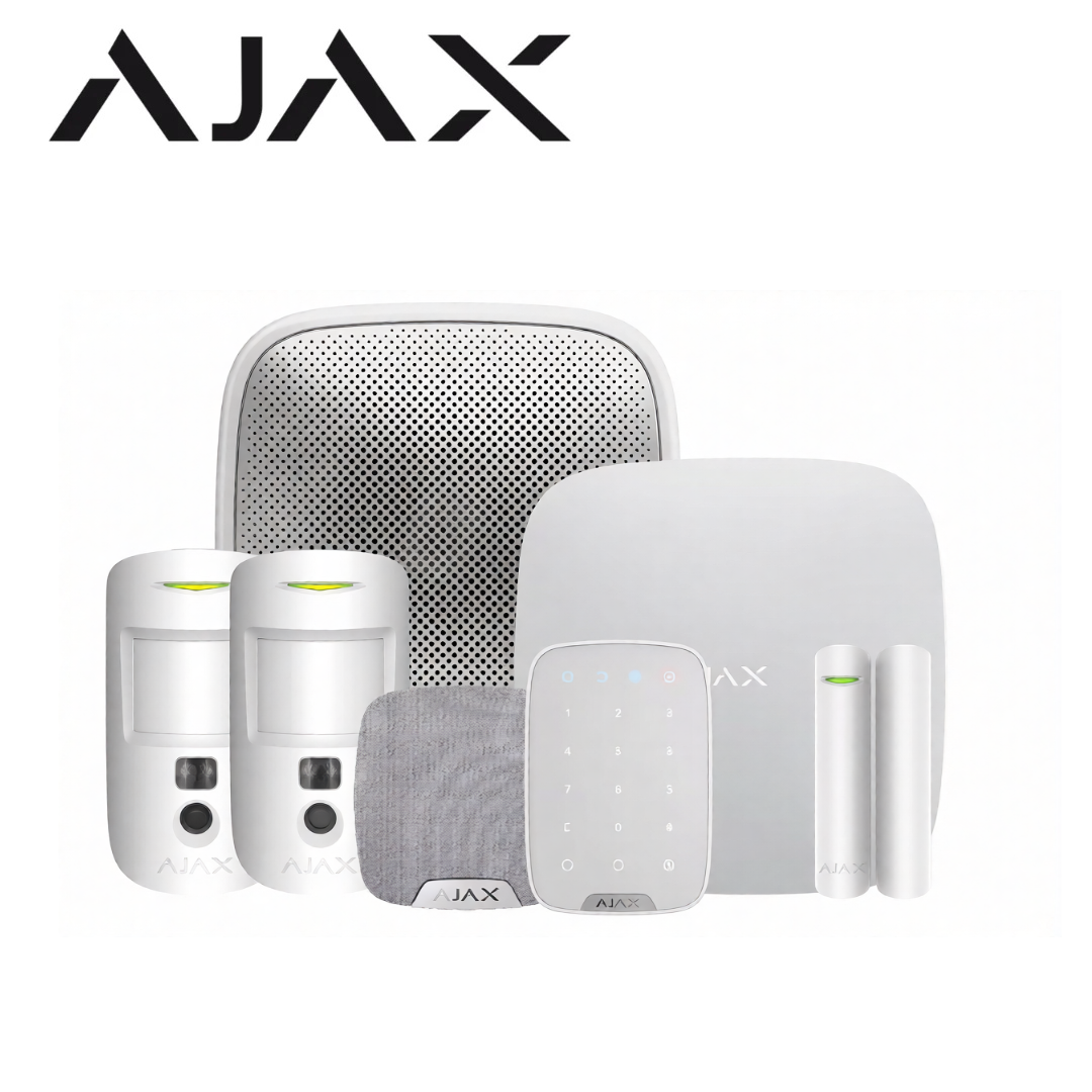 Ajax KIT9 S 90779.250.WH1 Superior Wireless Alarm Kit with MotionCam & KeyPad – White