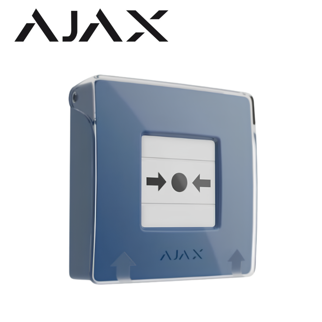 Ajax Manual Call Point Blue Wireless Emergency Alarm 71254.171.NC1