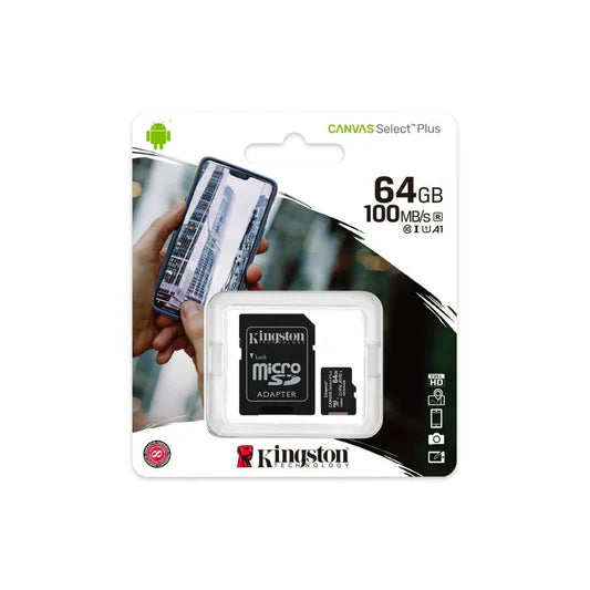 64GB-SD Micro SD Card Kingston Canvas Select 64GB Micro SD Card Class 10