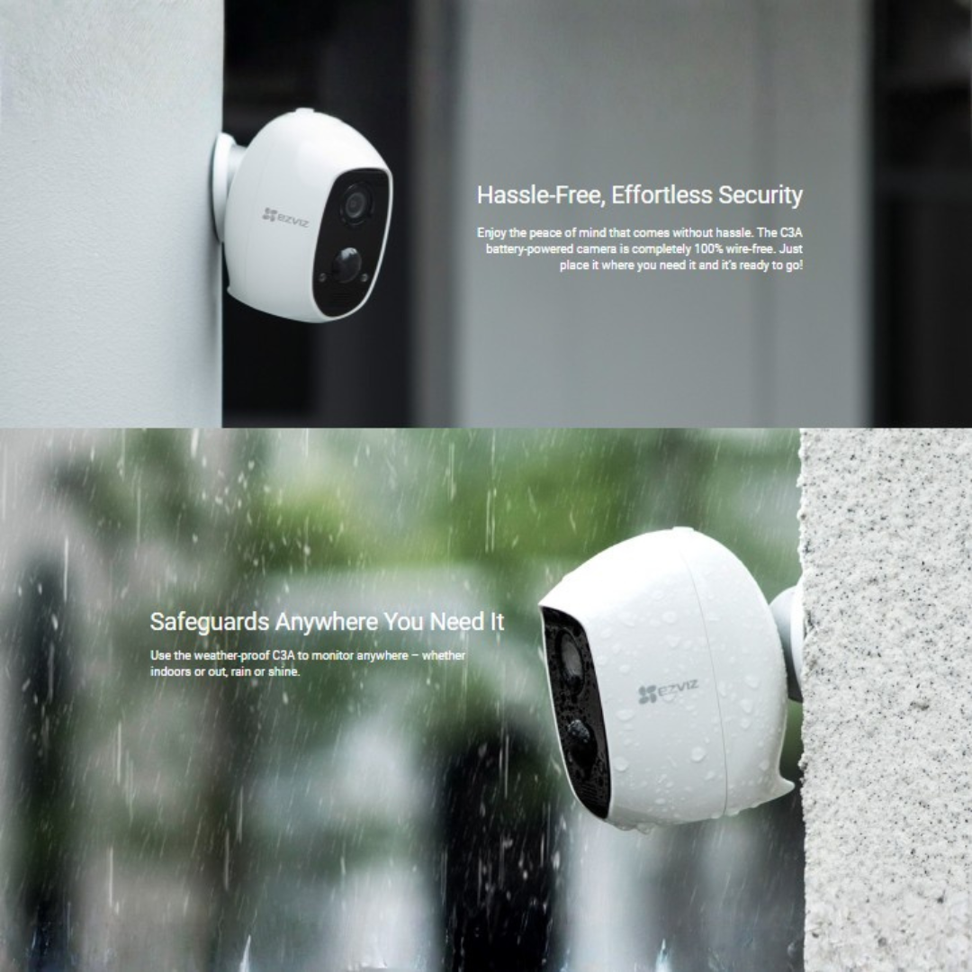 EZVIZ CS-C3A Battery-Powered Wireless Security Camera - Spring Sale