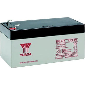 Yuasa NP2.8-12 Industrial NP Series, 12V 2.8Ah Valve Regulated Lead–Acid Battery