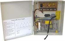 4 OUTPUT- 5amp 12v Metal Boxed CCTV Power Supply