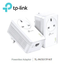 AV1000 Powerline Adapter Gigabit Ethernet with AC Pass Through Starter Kit (TL-PA7017P KIT)