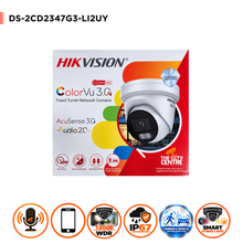 4MP Hikvision DS-2CD2347G3-LI2UY(2.8mm) Smart Hybrid Light w/ ColorVu Fixed Turret IP Camera