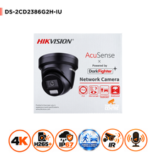 Hikvision DS-2CD2386G2H-IU 8MP 4K AcuSense DarkFighter Turret IP Camera with Microphone – Black