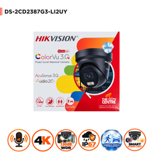 8MP Hikvision DS-2CD2387G3-LI2UY(2.8mm) Smart Hybrid Light w/ ColorVu Fixed Turret IP Camera BLACK