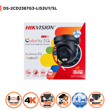 8MP Hikvision DS-2CD2387G3-LIS2UY/SL(2.8mm) Smart Hybrid Light with ColorVu Fixed Turret IP Camera BLACK