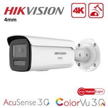 Hikvision DS-2CD2T87G3-LIY 8MP ColorVu 3.0 Smart Hybrid Bullet Smart Hybrid IP67, 4mm - WHITE