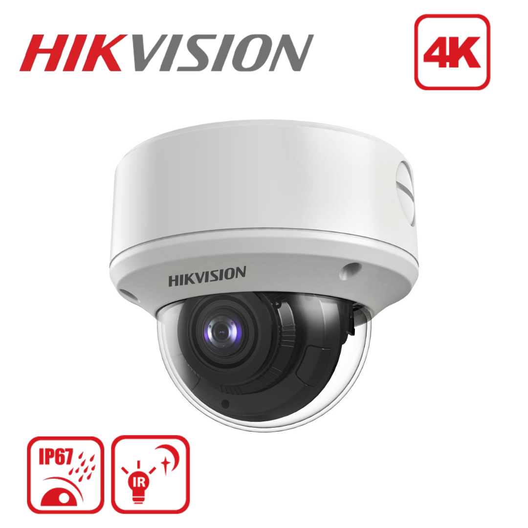 Hikvision DS-2CE59U1T-AVPIT3ZF 8MP 4K Motorized VF Dome Camera