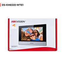 DS-KH6320-WTE1 BLACK IP Video Intercom Pro Indoor Station with 7-Inch Touch Screen Hikvision