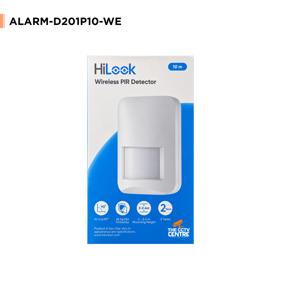 Hikvision DS-PD201P10-WE Wireless PIR Motion Detector – 10m Range & 24kg Pet Immunity